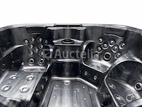 5 persoons outdoor spa 208x208 cm incl. 2 ligbedden - cloudy black bad / antraciete zijkant - afbeelding 20 van  23