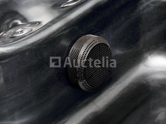 5 persoons outdoor spa 208x208 cm incl. 2 ligbedden - cloudy black bad / antraciete zijkant - afbeelding 21 van  23