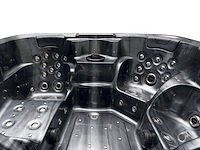 5 persoons outdoor spa 208x208 cm incl. 2 ligbedden - cloudy black bad / antraciete zijkant - afbeelding 22 van  23