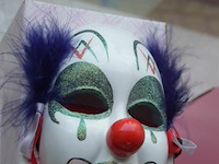 5 porselijnen clownmaskers - afbeelding 2 van  4