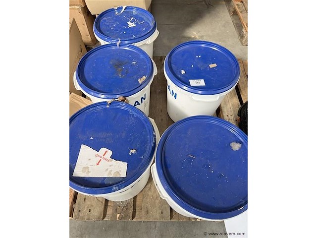 5 potten lijm, get. gludan - afbeelding 1 van  3