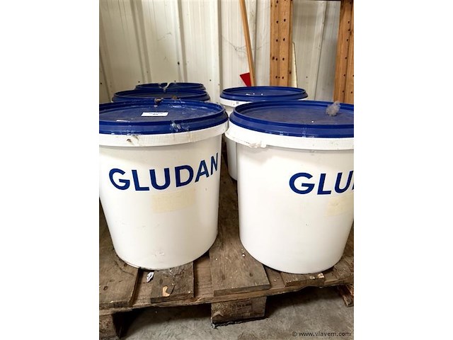 5 potten lijm, get. gludan - afbeelding 2 van  2