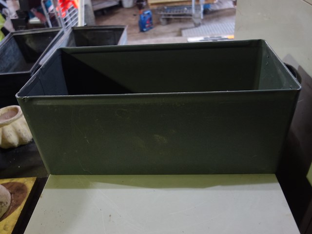 5 rechthoekige metalen bakken - afbeelding 1 van  2