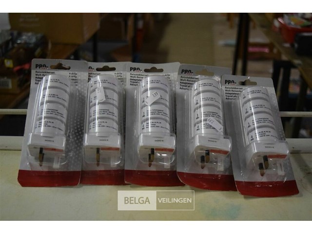 5 reisstekker set - afbeelding 1 van  3