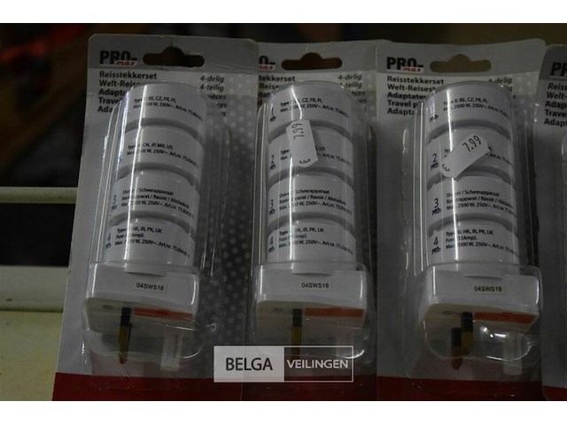 5 reisstekker set - afbeelding 2 van  3