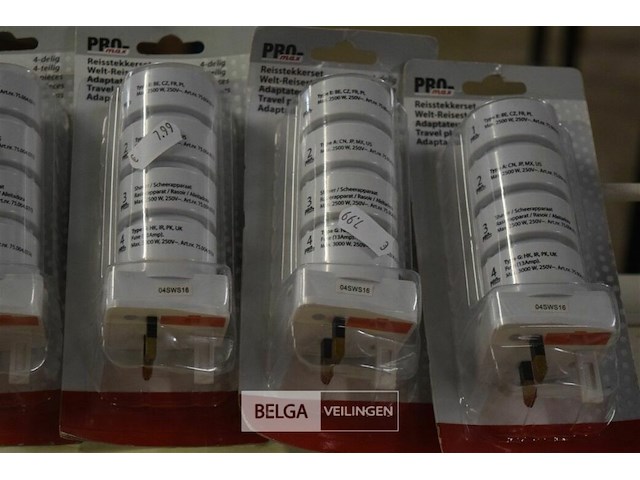 5 reisstekker set - afbeelding 3 van  3