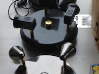 5 retro lampen en partij hallogeen lampenhouders - afbeelding 1 van  6