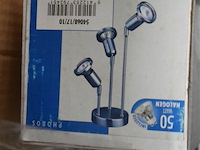 5 retro lampen en partij hallogeen lampenhouders - afbeelding 4 van  6