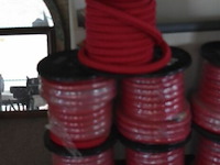 5 rollen rood koord - afbeelding 1 van  3