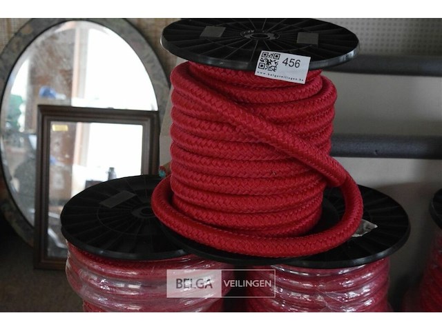 5 rollen rood koord - afbeelding 2 van  3