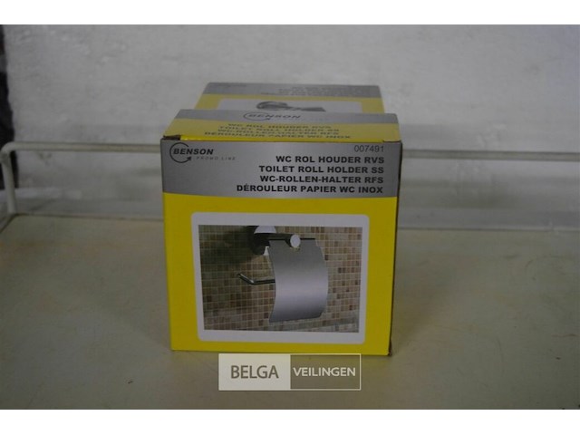 5 rvs wc rolhouders - afbeelding 1 van  2