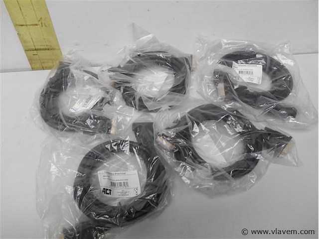 5 st dvi kabel nieuw - afbeelding 1 van  2