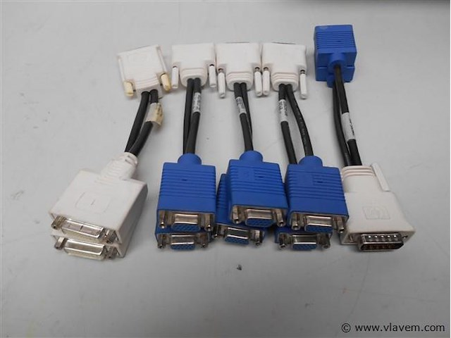 5 st verdeelkabel 2 schermen - afbeelding 1 van  1