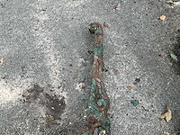 5 stuks antieke fonte poten van banken - afbeelding 4 van  8