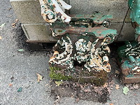 5 stuks antieke fonte poten van banken - afbeelding 5 van  8