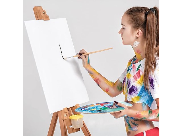 5 stuks blanco canvaspanelen - afbeelding 2 van  3