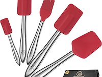 5 stuks siliconen spatelset - afbeelding 1 van  2