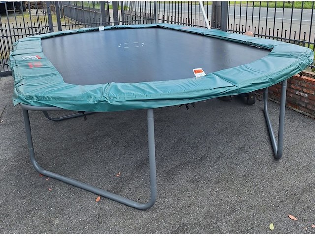 5 stuks trampoline super jump met groen hq randkussen - afbeelding 1 van  1