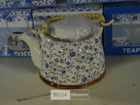 5 theepotjes div kleuren - afbeelding 1 van  2