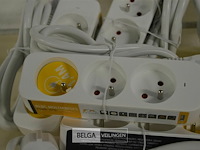 5 verlengkabels met 3-delige stekkerdoos 1,4m lang - afbeelding 2 van  2