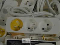 5 verlengkabels met 3-delige stekkerdoos 1,4m lang - afbeelding 2 van  2