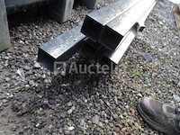 5 vierkante palen van 3m20 nieuw - afbeelding 1 van  2