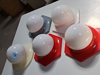 5 vintage wand of plafondlampen - afbeelding 1 van  2
