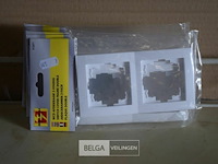 5 wcd afdekraam 2-voudig wit - afbeelding 1 van  1