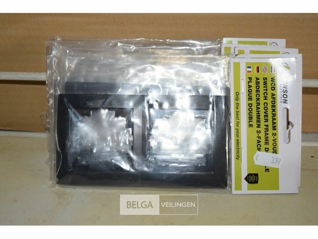 5 wcd afdekraam 2-voudig zwart - afbeelding 1 van  1