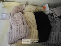 5 wintermutsen met pompon div. kleuren - afbeelding 2 van  3