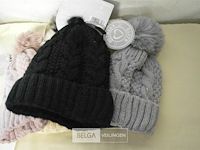 5 wintermutsen met pompon div. kleuren - afbeelding 3 van  3