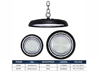 5 x 200w 5000k led ufo highbay met lens waterdicht - afbeelding 4 van  7