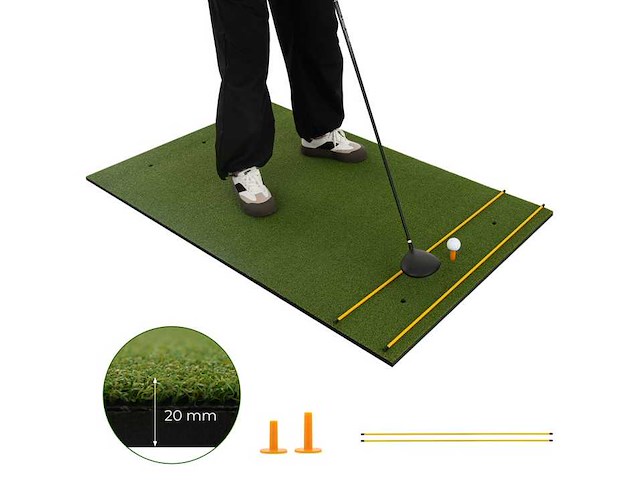 5 x 3 ft. indoor en outdoor kunstgras golfmat, 20 mm - afbeelding 1 van  8