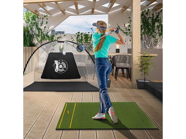 5 x 3 ft. indoor en outdoor kunstgras golfmat, 20 mm - afbeelding 3 van  8