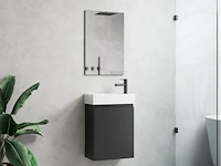 5 x 40cm toiletmeubel mat zwart - como 40-04