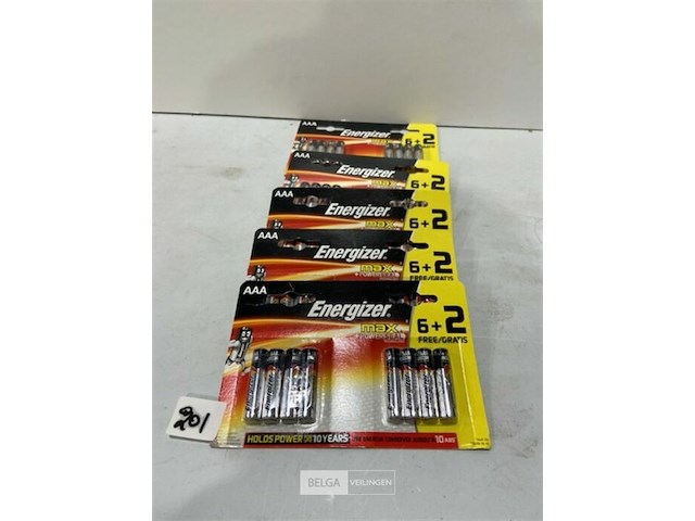 5 x 6+2 gratis batterijen aaa energizer max - afbeelding 1 van  3