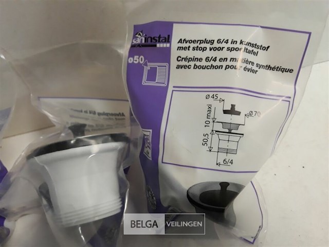 5 x afvoerplug 6/4 met stop - afbeelding 3 van  3