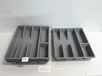 5 x bestekbak pvc 31x26 cm - afbeelding 2 van  3