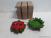 5 x bloem uit polyester - afbeelding 2 van  2