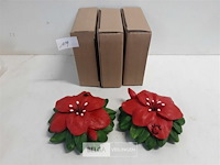 5 x bloem uit polyester - afbeelding 2 van  3