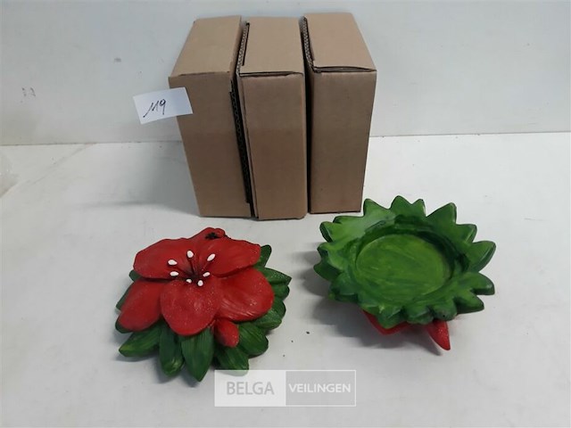 5 x bloem uit polyester - afbeelding 3 van  3