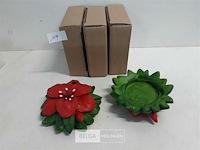 5 x bloem uit polyester - afbeelding 3 van  3