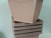 5 x bloembak pvc 40x40 h32 cm - afbeelding 3 van  3