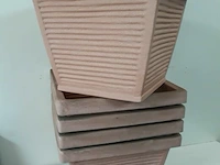 5 x bloembak pvc 40x40 h32 cm - afbeelding 3 van  3