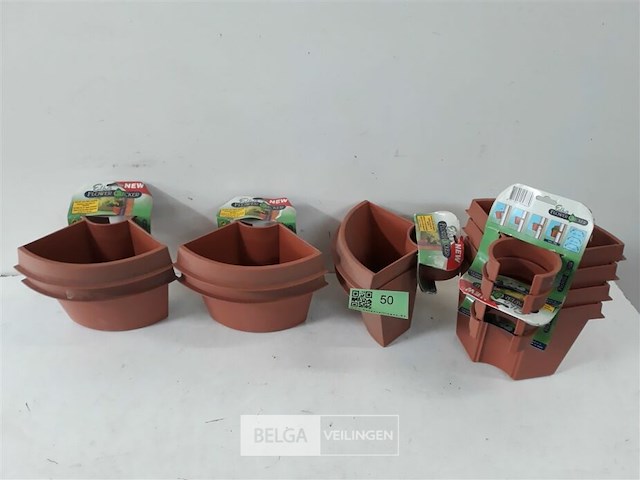 5 x bloempotset met buisclip 2 stuks - afbeelding 2 van  3
