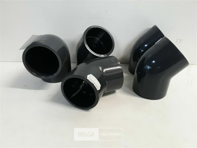 5 x bocht 50 mm drukleiding lijmverbinding - afbeelding 3 van  3