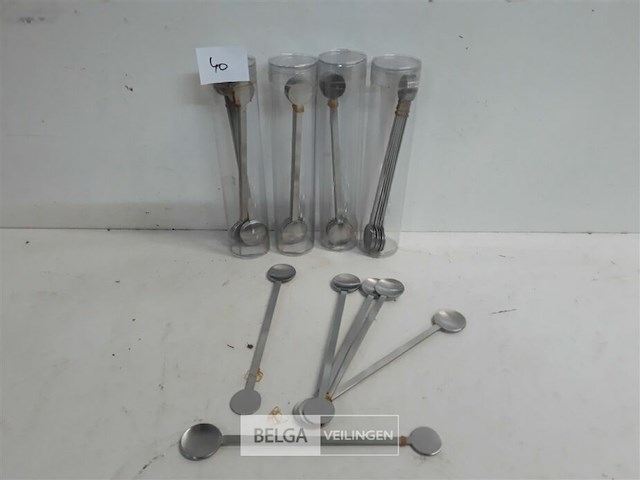 5 x cocktail roerlepel 6 stuks - afbeelding 2 van  3