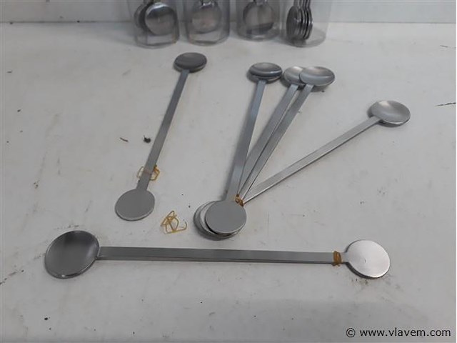 5 x coctail roerlepel 6 stuks - afbeelding 2 van  2