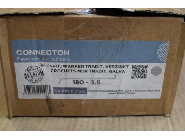 5 x connecton spouwanker verzinkt (180 - diam 3,5) 100st - afbeelding 1 van  2