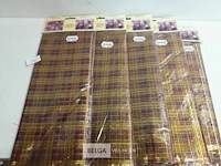 5 x decostof bordeaux/goud 34cm x 3m - afbeelding 1 van  3